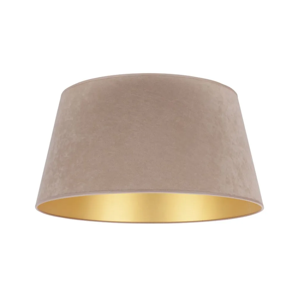 Lampeskærme ^ Duolla Lampeskærm Cone højde 25,5 cm, beige/guld