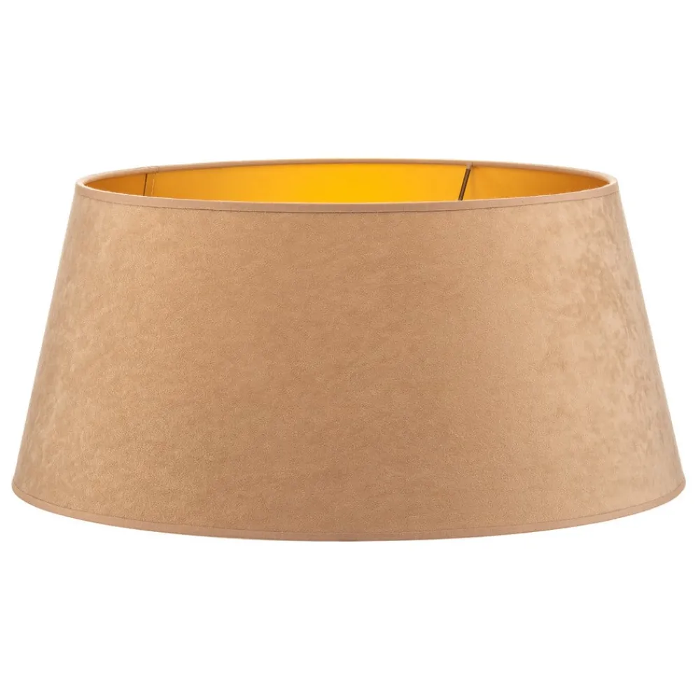 Lampeskærme ^ Duolla Lampeskærm Cone højde 25,5 cm, beige/guld