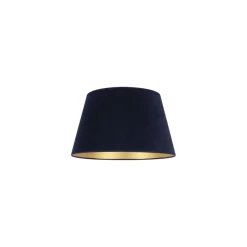 Duolla Lampeskærme > Lampeskærm Cone højde 18 cm, mørkeblå/guld