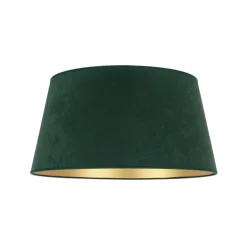 Duolla Lampeskærme > Lampeskærm Cone højde 25,5 cm, mørkegrøn/guld