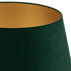 Duolla Lampeskærme > Lampeskærm Cone højde 25,5 cm, mørkegrøn/guld