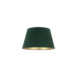 Duolla Lampeskærme > Lampeskærm Cone højde 18 cm, mørkegrøn/guld