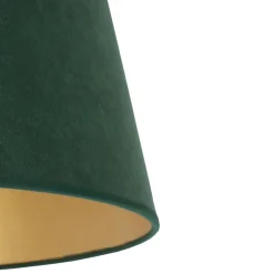 Duolla Lampeskærme > Lampeskærm Cone højde 18 cm, mørkegrøn/guld