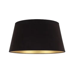 Lampeskærme ^ Duolla Lampeskærm Cone højde 25,5 cm, sort/guld