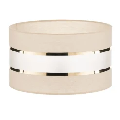 Lampeskærme ^ HELAM Lampeskærm Helen E27 Ø35/Højde20cm ecru/guld