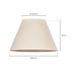 Lampeskærme ^ Duolla Lampeskærm Pseudosofia til gulvlampe beige