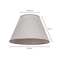 Duolla Lampeskærme > Lampeskærm Pseudosofia til gulvlampe ecru/beige