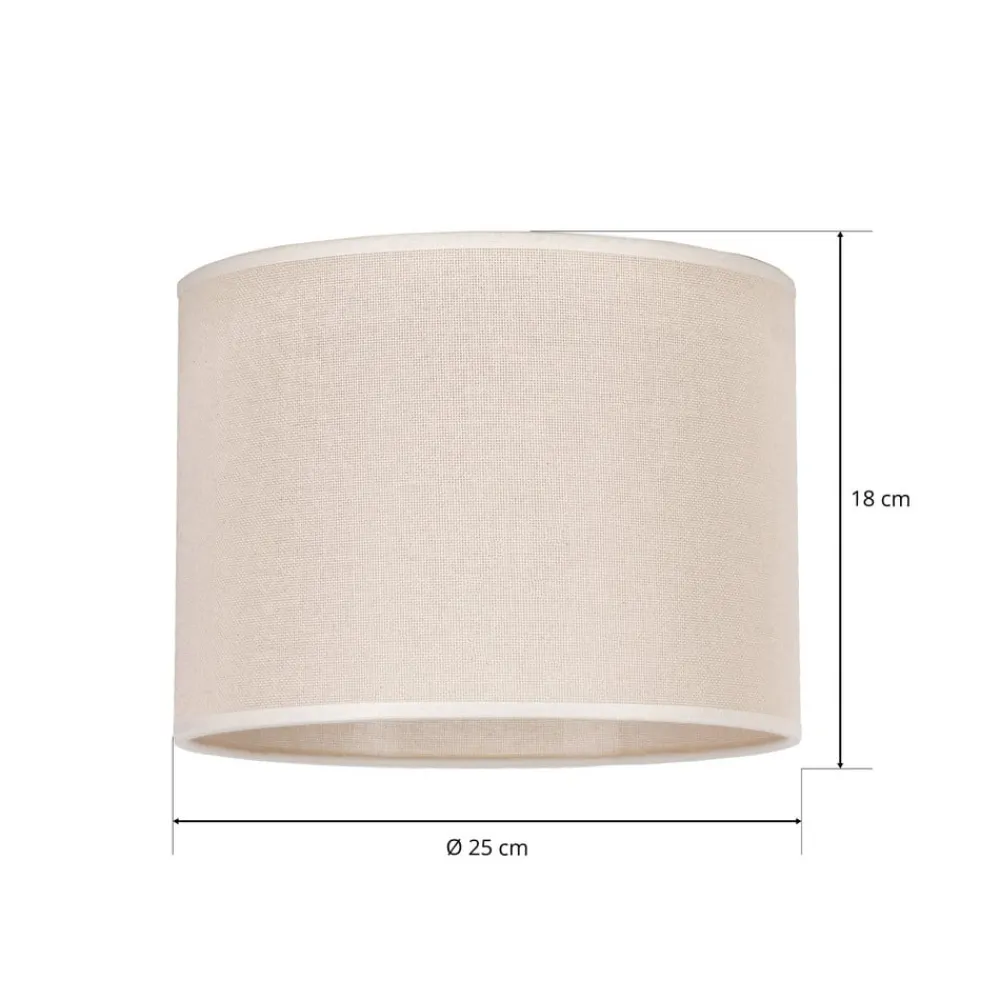 Lampeskærme ^ Duolla Lampeskærm Roller, beige, Ø 25 cm, højde 18 cm