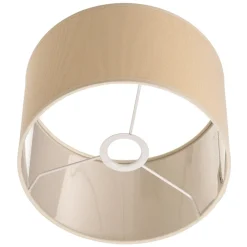 Lampeskærme ^ Duolla Lampeskærm Roller Ø 25 cm, ecru/guld