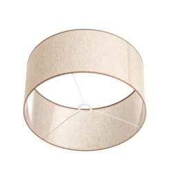 Lampeskærme ^ Duolla Lampeskærm Roller ecru/beige Ø 50 cm Højde 24 cm