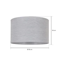 Duolla Lampeskærme > Lampeskærm Roller, grå, Ø 50 cm, højde 30 cm