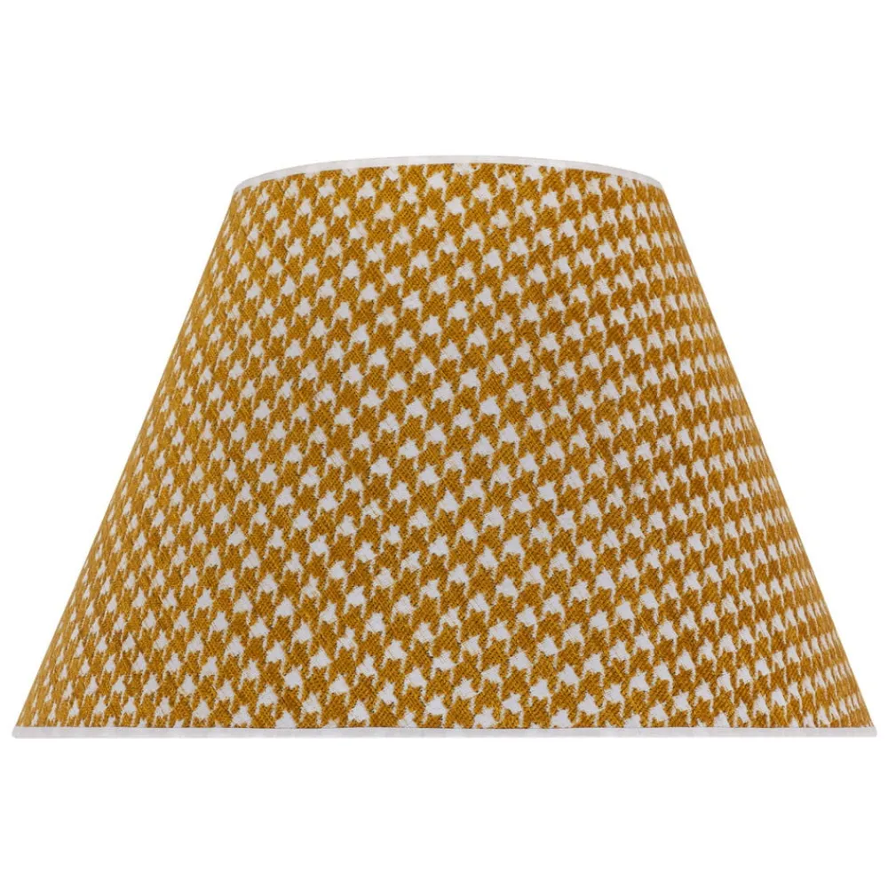 Lampeskærme ^ Duolla Lampeskærm Sofia 25 cm, hanefodsmønster gul