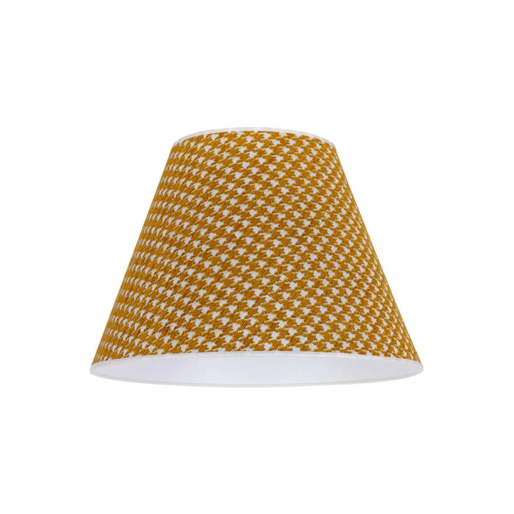 Lampeskærme ^ Duolla Lampeskærm Sofia 25 cm, hanefodsmønster gul