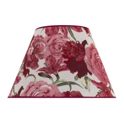 Duolla Lampeskærme > Lampeskærm Sofia Højde 31 cm, blomstermønster rød
