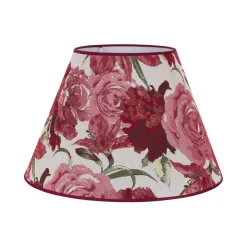Duolla Lampeskærme > Lampeskærm Sofia Højde 31 cm, blomstermønster rød