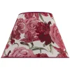 Lampeskærme ^ Duolla Lampeskærm Sofia Højde 25 cm, blomstermønster rød