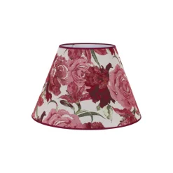 Lampeskærme ^ Duolla Lampeskærm Sofia Højde 25 cm, blomstermønster rød