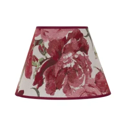 Duolla Lampeskærme > Lampeskærm Sofia Højde 21 cm, blomstermønster rød