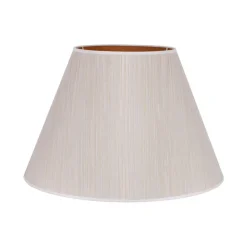 Lampeskærme ^ Duolla Lampeskærm Sofia Højde 31 cm, hvid/guldstrip