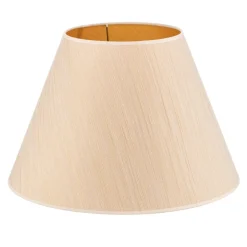 Lampeskærme ^ Duolla Lampeskærm Sofia Højde 31 cm, hvid/guldstrip