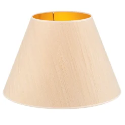 Lampeskærme ^ Duolla Lampeskærm Sofia Højde 31 cm, hvid/guldstrip