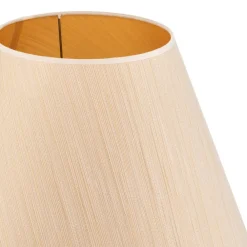 Lampeskærme ^ Duolla Lampeskærm Sofia Højde 31 cm, hvid/guldstrip