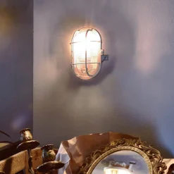 Væglamper ^ Deko-Light Lampe til vådrum Sotano Retro grå 19 x 12 cm IP44 plast