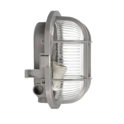 Væglamper ^ Deko-Light Lampe til vådrum Sotano Retro grå 19 x 12 cm IP44 plast