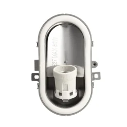 Væglamper ^ Deko-Light Lampe til vådrum Sotano Retro grå 19 x 12 cm IP44 plast