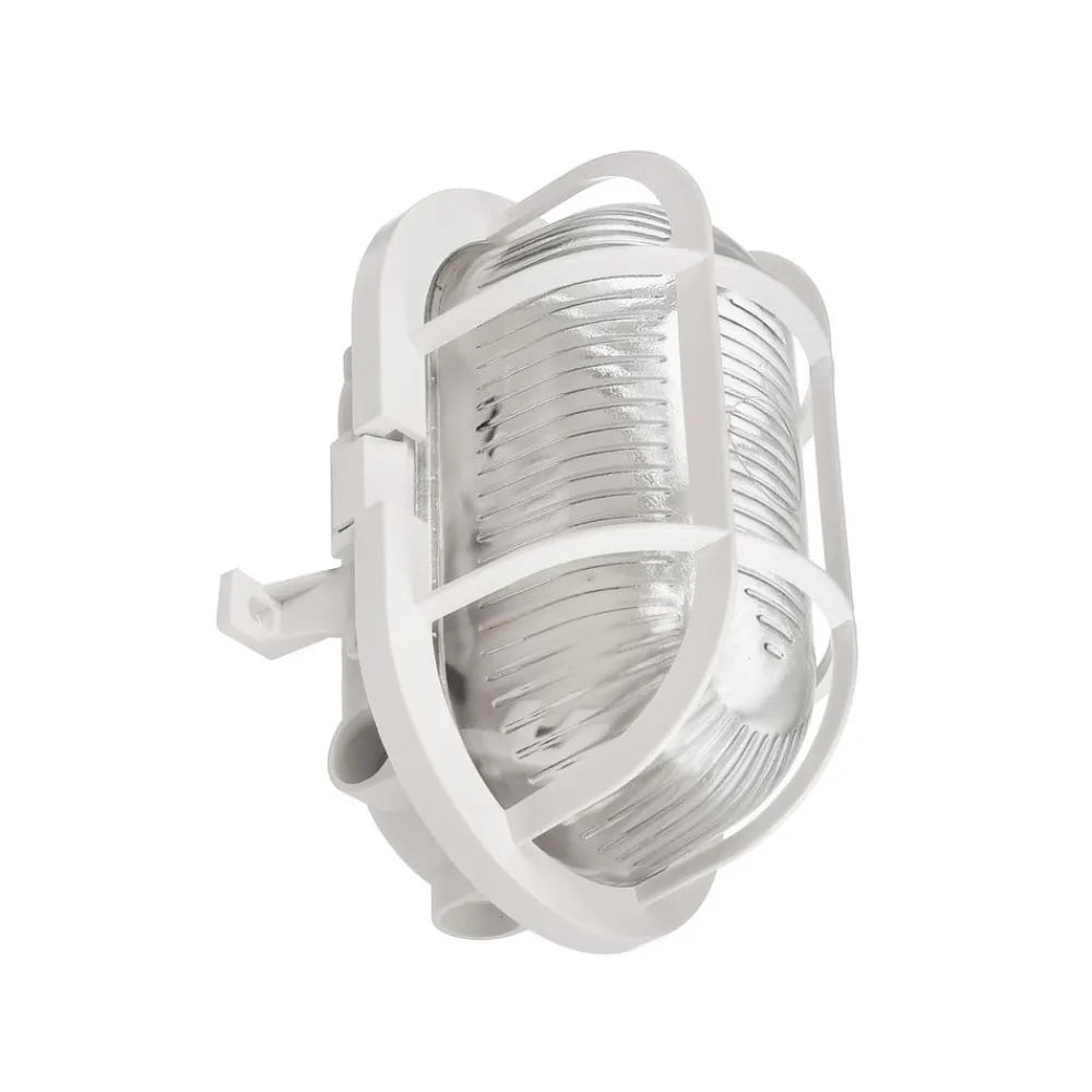 Væglamper ^ Deko-Light Lampe til vådrum Sotano Retro hvid 19 x 12 cm IP44 plast