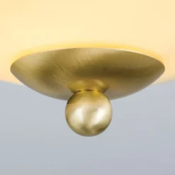 ORION Loftlamper > Landhaus loftlampe, messing creme blå, Ø 21 cm