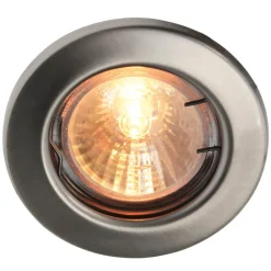 Heitronic Indbygningsspots|Spotlights > Lavspændings indbygningsspot i stål MR16 fast