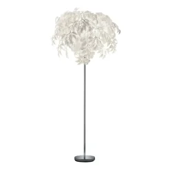 Reality Leuchten Gulvlamper|Gulvlamper > Leavy gulvlampe, højde 180 cm, krom/hvid, metal/plast