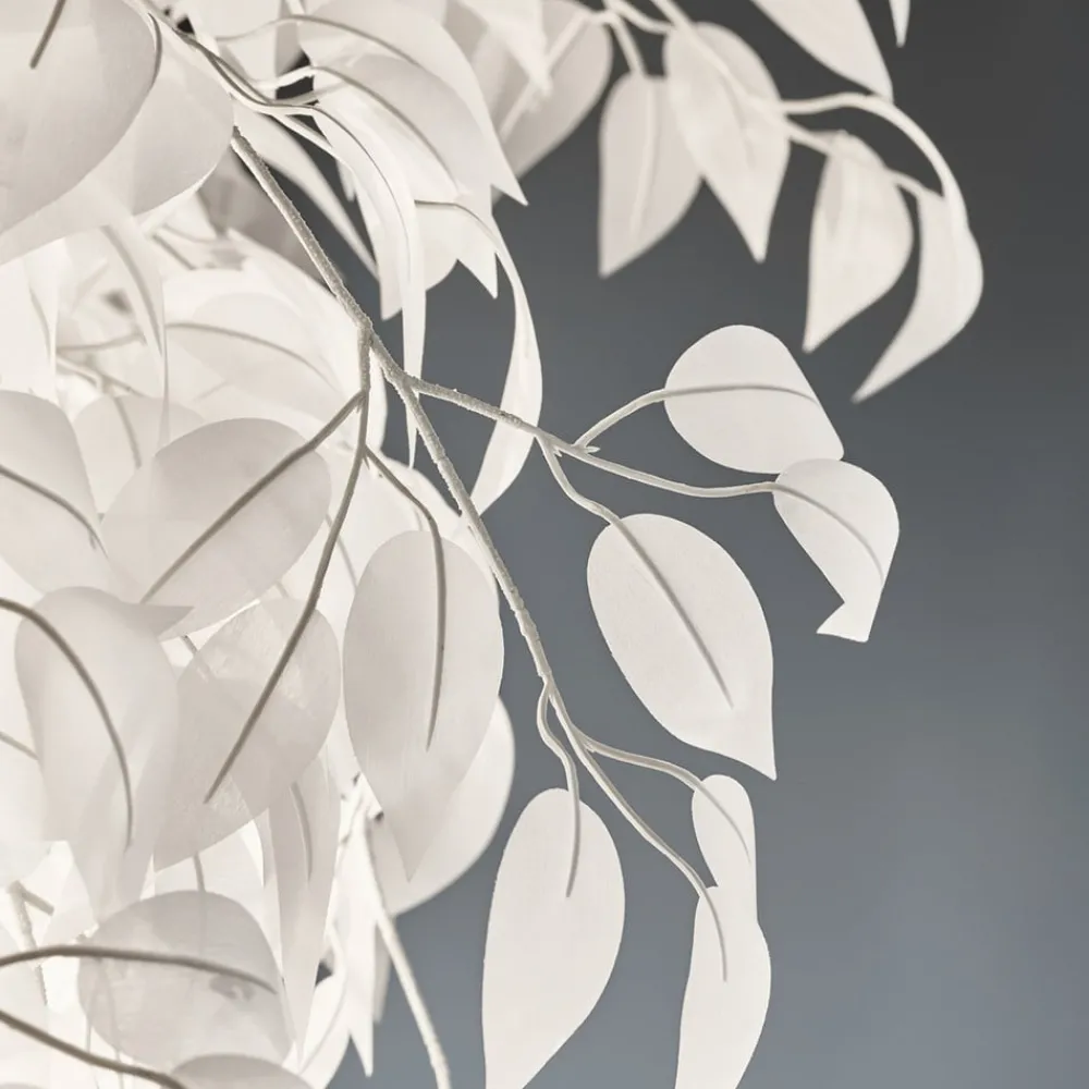Reality Leuchten Gulvlamper|Gulvlamper > Leavy gulvlampe, højde 180 cm, krom/hvid, metal/plast