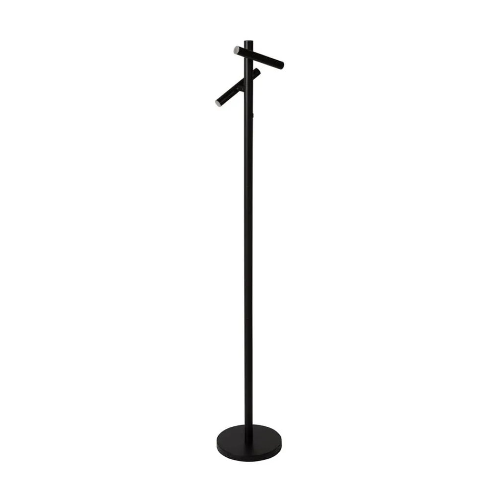 Gulvlamper|Gulvlamper ^ Searchlight LED-akku-gulvlampe 10460BK, sort, højde 127 cm, CCT 2 lyskilder