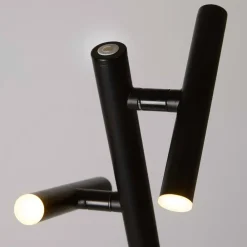 Gulvlamper|Gulvlamper ^ Searchlight LED-akku-gulvlampe 10460BK, sort, højde 127 cm, CCT 2 lyskilder