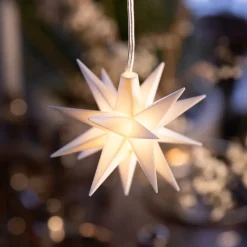 STERNTALER Dekorationsbelysning|Julepynt > LED-babystjerne, inde, 18-takket, batteri, hvid