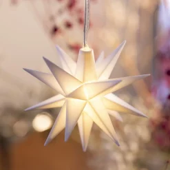 STERNTALER Dekorationsbelysning|Julepynt > LED-babystjerne, inde, 18-takket, batteri, hvid