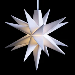 STERNTALER Dekorationsbelysning|Julepynt > LED-babystjerne, inde, 18-takket, batteri, hvid