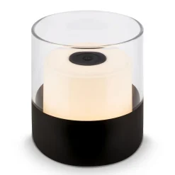 Briloner Dekorationsbelysning|Terrassebelysning > LED-batteri-bordlampe 7438 IP44 dæmper, sort