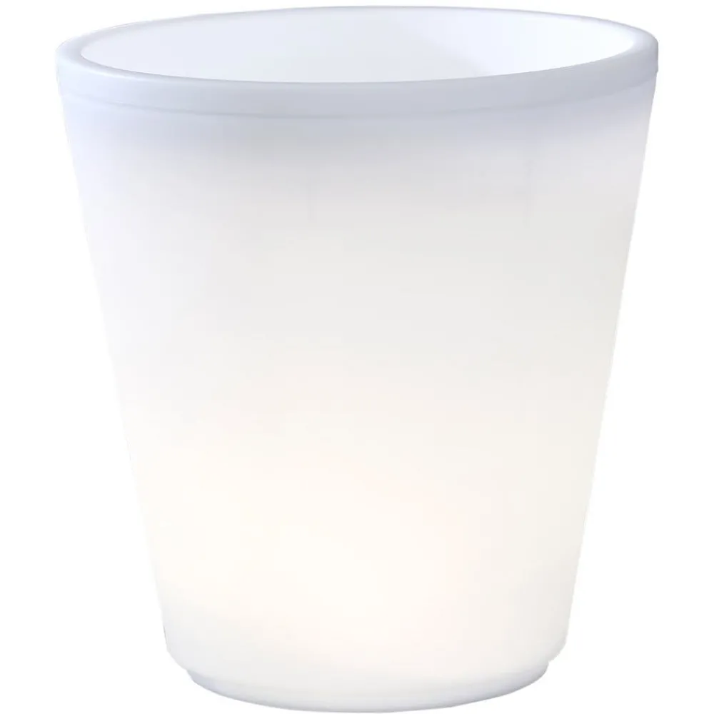 Konstsmide Dekorationsbelysning|Terrassebelysning > LED-blomsterkrukke Assisi oplyst Ø 37 cm