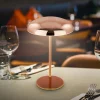Briloner Dekorationsbelysning|Terrassebelysning > LED-bordlampe Brilo unplugged Caxa, kobberfarvet