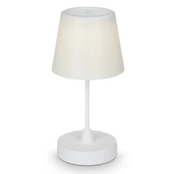 Briloner Dekorationsbelysning|Bordlamper > LED-bordlampe Campi, genopladeligt batteri, dæmpbar, hvid