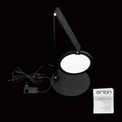 ORION Arbejdsrum/Kontor > LED-bordlampe Fati, sort, højde 60 cm, aluminium, dæmper