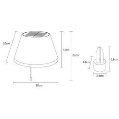 Globo Dekorationsbelysning|Terrassebelysning > LED-bordlampe 36000 flasketop hvid plast