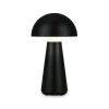 Dekorationsbelysning|Terrassebelysning ^ Briloner LED-bordlampe Fungo, genopladelig, sort