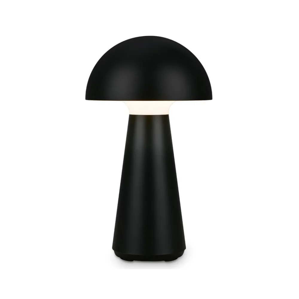Dekorationsbelysning|Terrassebelysning ^ Briloner LED-bordlampe Fungo, genopladelig, sort
