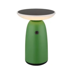 Solcellelamper ^ Globo LED-bordlampe 36625, grøn, metal, 23 cm, dæmpbar