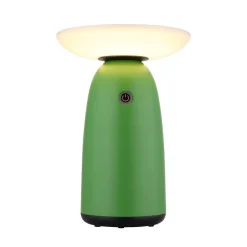 Solcellelamper ^ Globo LED-bordlampe 36625, grøn, metal, 23 cm, dæmpbar