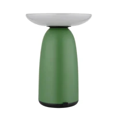 Solcellelamper ^ Globo LED-bordlampe 36625, grøn, metal, 23 cm, dæmpbar